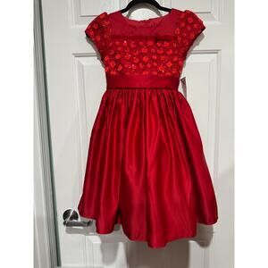 Dorissa Red Girls Size 10 Fancy Dress